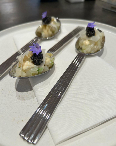 Jomfruhummer á la Thermidor & caviar 